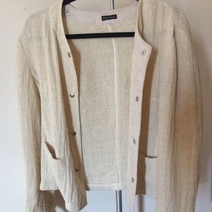 Giorgio Armani Linen Jacket Cream